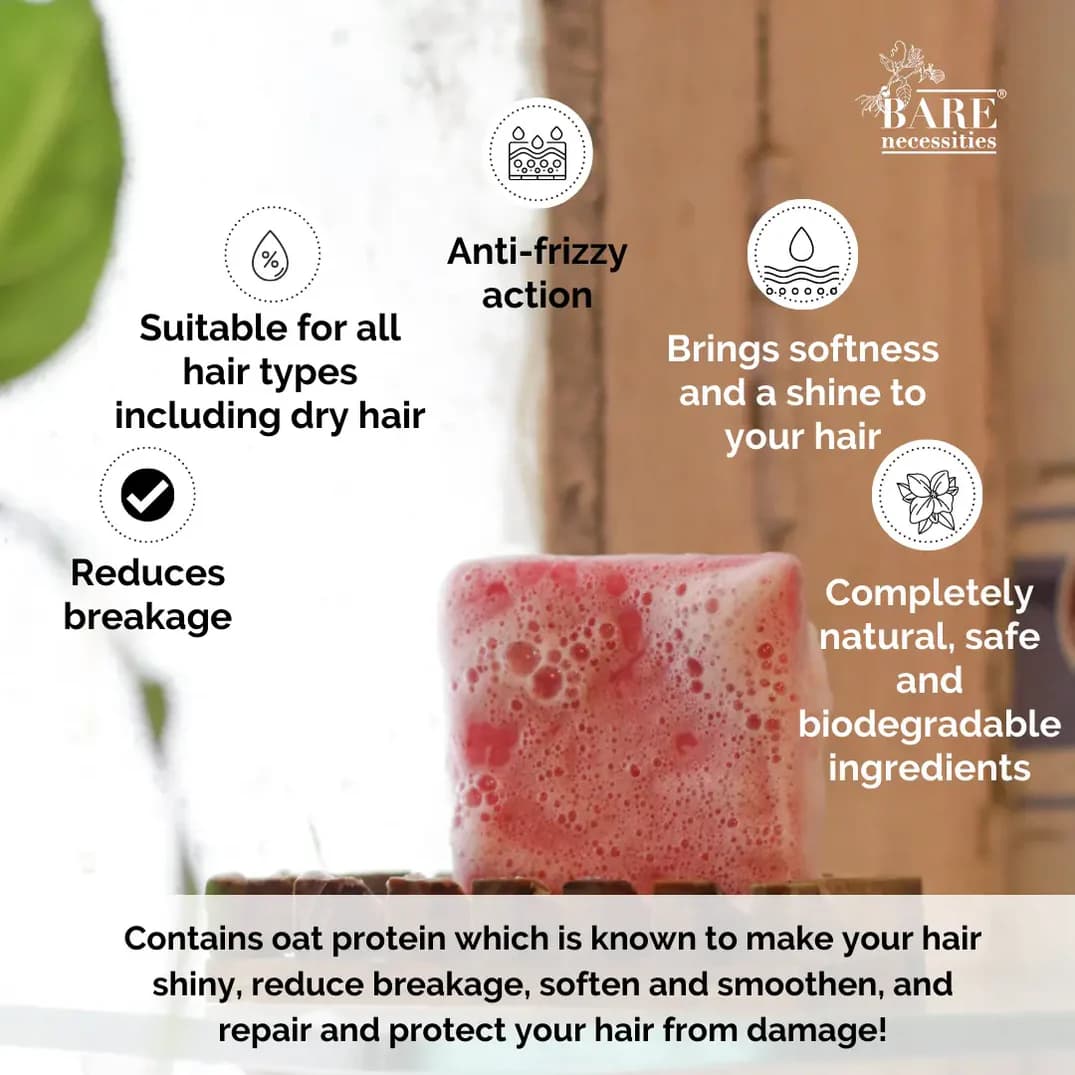 Crans N' Roses Shampoo Bar - Natural Vegan & Hydrating 2