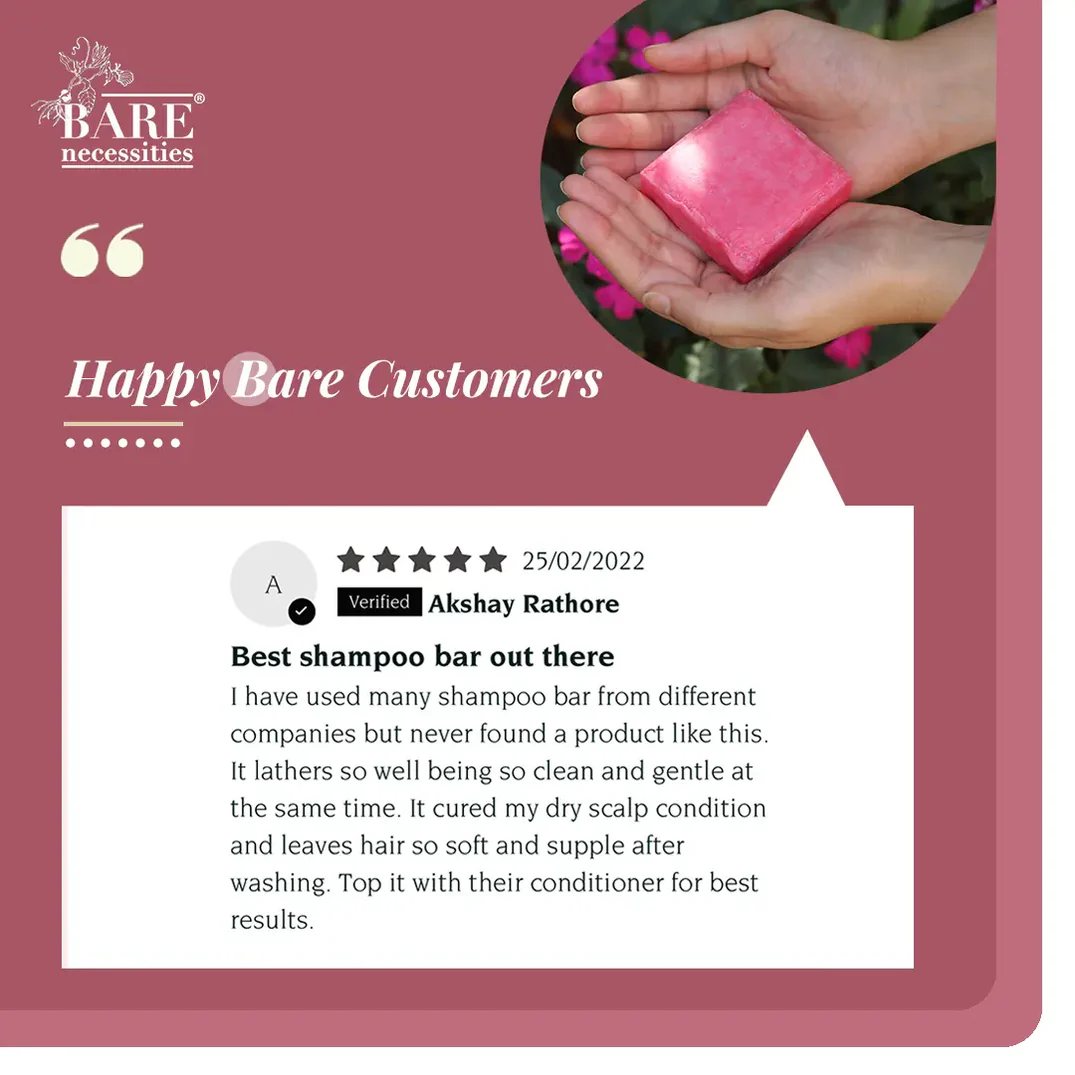 Crans N' Roses Shampoo Bar - Natural Vegan & Hydrating 3