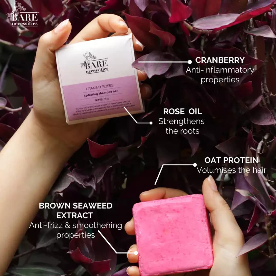 Crans N' Roses Shampoo Bar - Natural Vegan & Hydrating 4