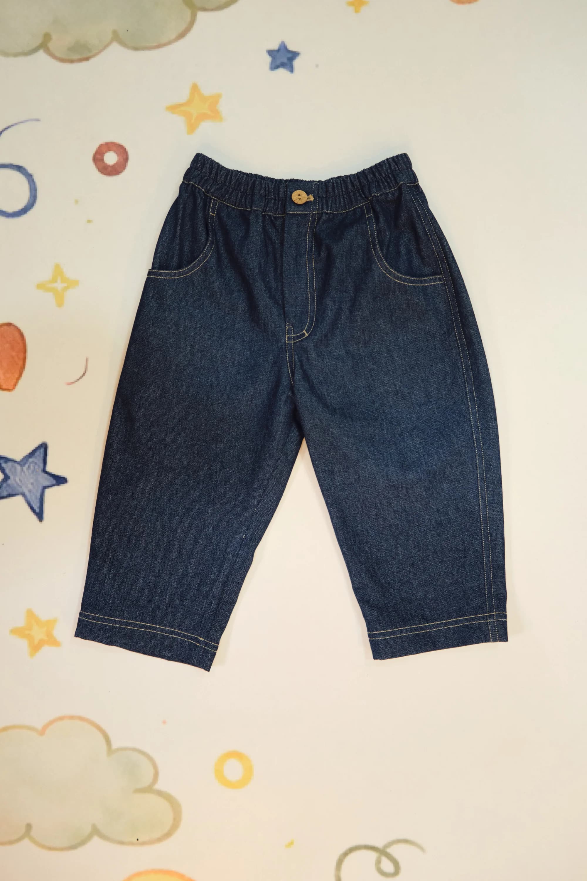 Ocean Sky Sustainable Denim Trousers 1